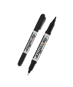 Marker Permanent Flexoffice Cd Twin Blue Fo-Pm01 - Image 2