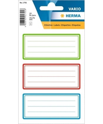 Name Tags Herma Tricolor 1791