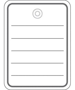Merchandise Tag Herma 48X65Mm 1000/Pack 6841 - Image 2