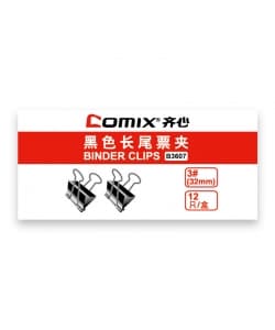 Binder Clip Comix 32Mm 12/Pack Black B3607 - Image 3