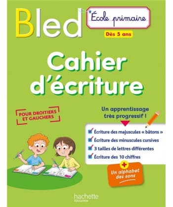Bled Cahier D Ecriture Des 5 Ans
