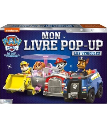 Pat  Patrouille  Livre Pop Up Vehicules