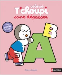 Colorie T Choupi Sans Depasser (Les Lettres) - Image 1