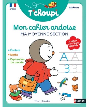 T Choupi Mon Cahier Ardoise Ma Moyenne Section