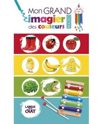 Grand Imagier Des Couleurs Langue Au Chat