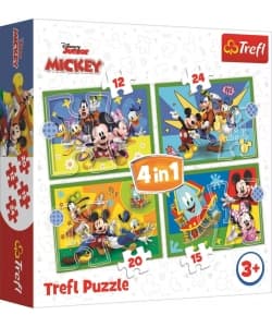 Trefl Puzzle 4 In 1 Mickey 34616 - Image 1