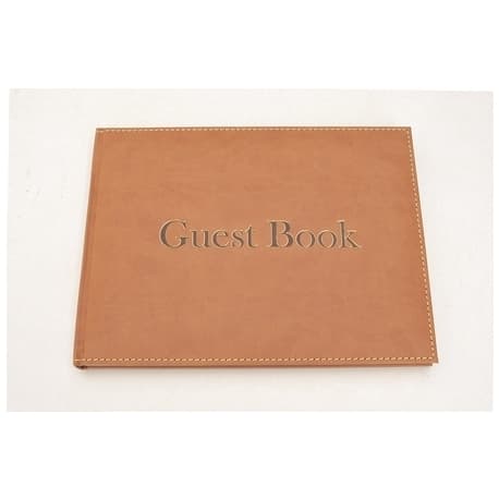 Guest Book Noble 1010-105 Leather White Cover