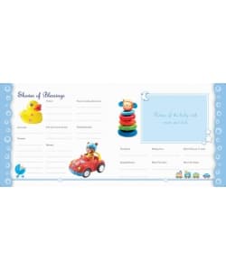 Om Books Baby Record Books Blue Book - Image 4
