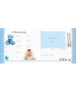 Om Books Baby Record Books Blue Book - Image 5