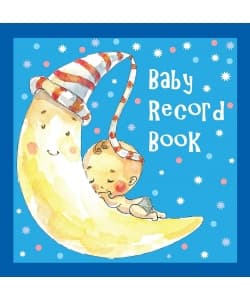 Om Books Baby Record Books Blue Book - Image 1