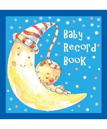 Om Books Baby Record Books Blue Book