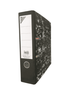 Box File Mintra Marble A4 80Mm Mech Black 14349 - Image 1