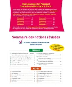 Passeport Toutes Matieres 6E A 5E - Image 3