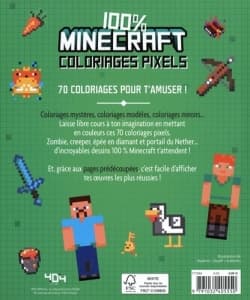 Coloriages Pixel - 100% Minecr 404  Editions - Image 4