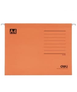 Suspension File Deli Cardboard A4 5468 Orange - Image 1