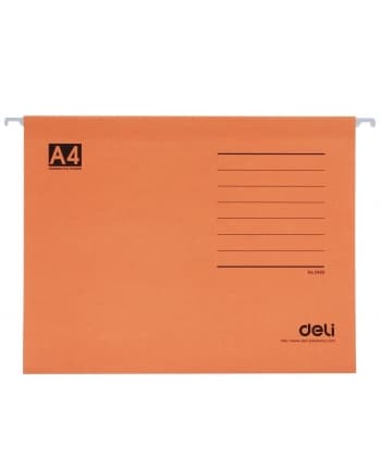 Suspension File Deli Cardboard A4 5468 Orange