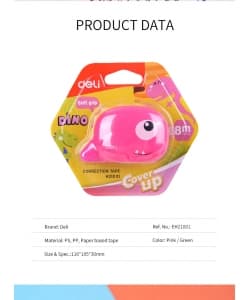 Correction Tape Deli 5Mmx8M Dino Design Eh21001 - Image 12