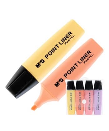 Highlighter M&G 4/Pack Pastel Assorted Ahm21580