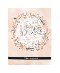 Coloring Book Faith Hope Love Clr043 - Image 1