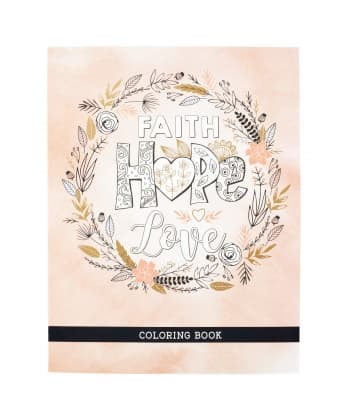 Coloring Book Faith Hope Love Clr043