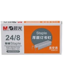 Staples M&G 24/08 1000/Pack Silver - Image 1