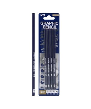 Pencil M&G 2H 2B 6B 14B 4/Pack Graphic