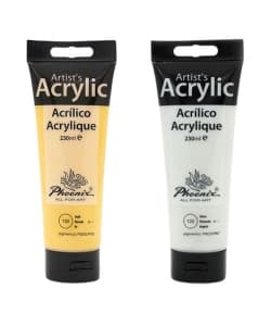 Acrylic Paint Phoenix 75Ml Gold & Silver - Image 1