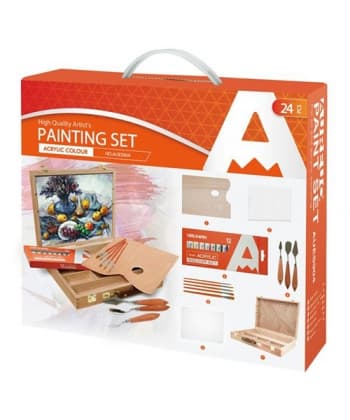 Painting Set Phoenix Acrylic Easel Case 24/Pack