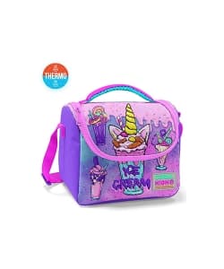 Lunch Bag  Ice Cream Unicorn Coral High Thermo - Image 1