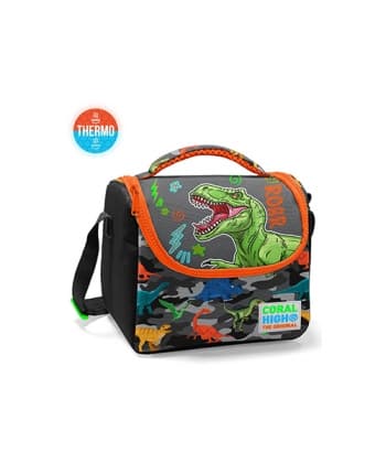 Lunch Bag  Dinosaur Coral High Thermo