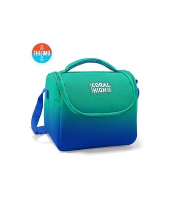 Lunch Bag  Tie Dye Blue Coral High Thermo
