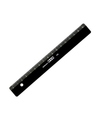 Ruler M+R Plastic 16Cm Black 1116 0080