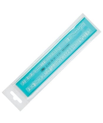 Ruler Template M+R Letter 8Mm 8608 0000