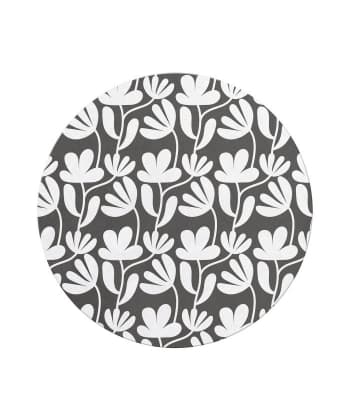Mouse Pad Mr Rounded White Flowers 13307