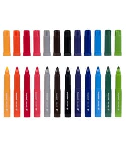 Big point felt tip set Bruynzeel | 12 colours - Image 2