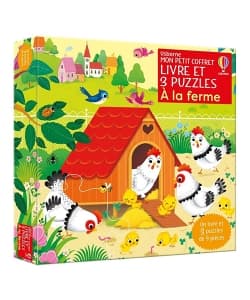 A La Ferme - Mon Petit Coffret Livre Et 3 Puzzles - Image 1