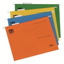 Suspension File Deli Cardboard A4 5468 Orange - Image 2