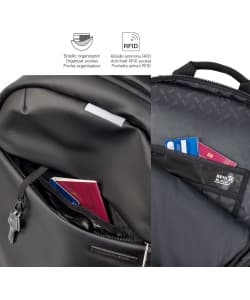 Laptop backpack Mr Bag To Work 22L Large Black - Image 9