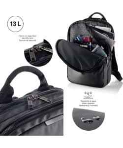 Laptop Backpack Mr Bag To Work 13L Large Black - Image 3