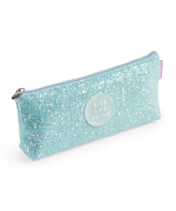 Shinny Blue  Pencil Case Mr Back To Basics