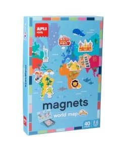 Magnets World Map 40/Pack - Apli - Image 1