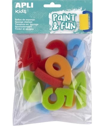 Sponge Stamps 123 10/Pack - Apli