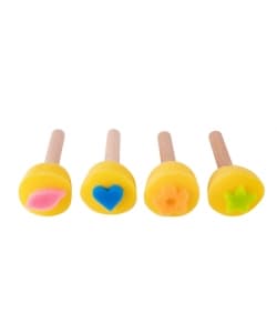 Sponge Stamps Wooden Handle 4/Pack - Apli - Image 2