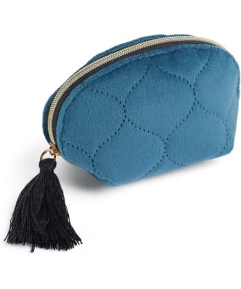 Coin Purse Mr British Bloom Velvet Blue
