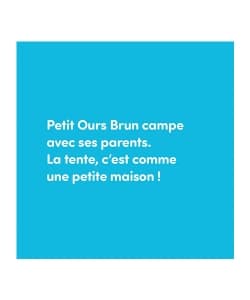 Petit Ours Brun Au Camping - Poche - Image 3