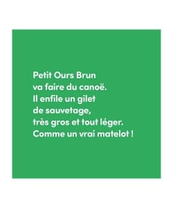 Petit Ours Brun Fait Du Canoe - Poche - Image 3
