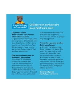Petit Ours Brun Fete Son Anniversaire - Poche - Image 3