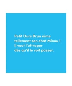 Petit Ours Brun S Amuse Avec Son Chat - Poche - Image 3