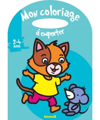Mon Coloriage A Emporter 2/4Ans - Chat Et Souris