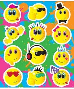 Smiley Face Fun Stickers - Image 1